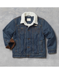 Wrangler® Boys' Western Sherpa Lined Denim Jacket