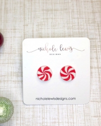 Nichole Lewis® Ladies' Peppermint Studs