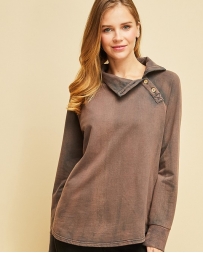 Ladies' Faded Pullover Sweater