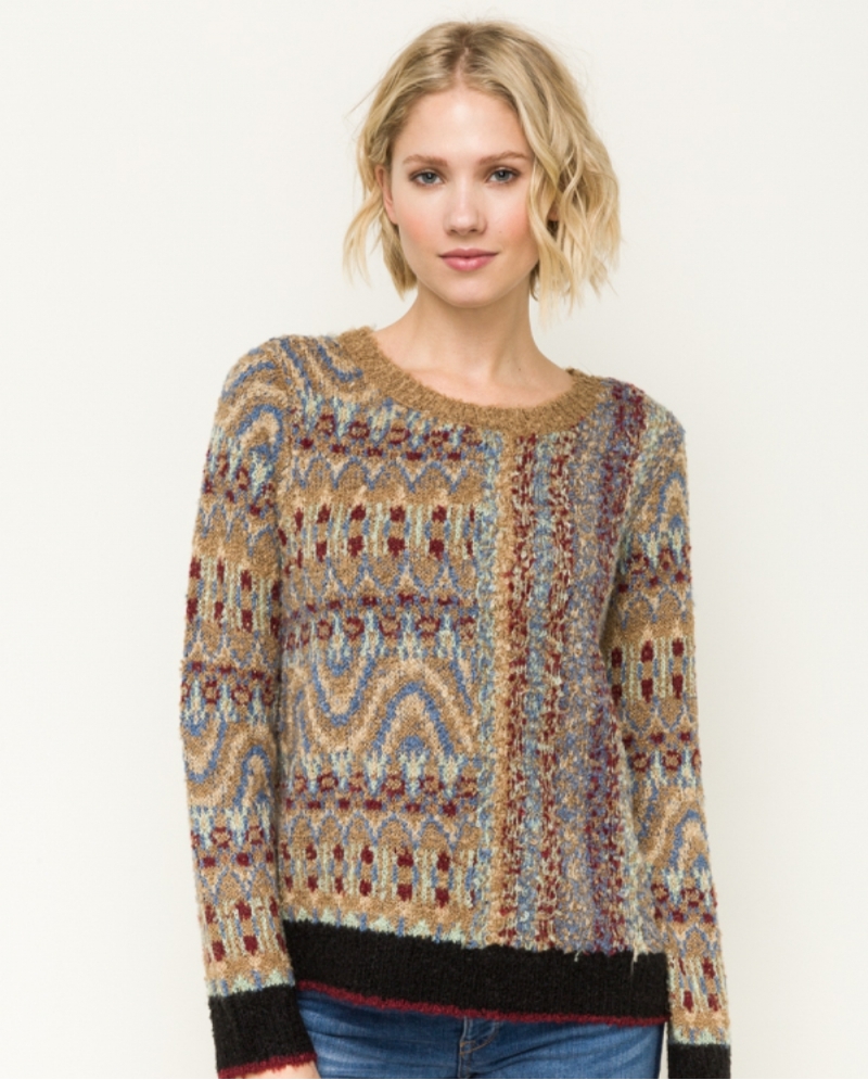 fair isle pullover sweater