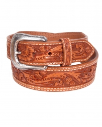 3D© Men's "Acorn" Handtooled Belt