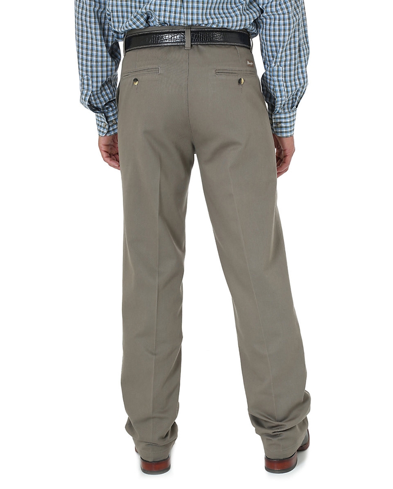 wrangler flat front khaki pants
