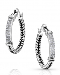 Montana Silversmiths® Ladies' Iced Rope Hoops