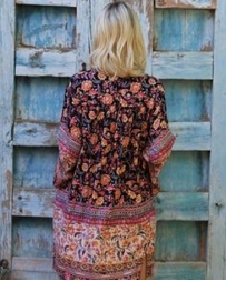 Angie® Ladies' Mid Length Floral Kimono