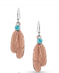 Montana Silversmiths® Ladies' Freedom Feather Earrings