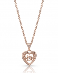 Montana Silversmiths® Kids' Rose Gold Dancing Necklace