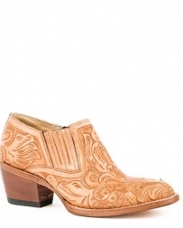 Stetson® Ladies' Nina Round Toe Tooled Bootie