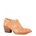 Stetson® Ladies' Nina Round Toe Tooled Bootie