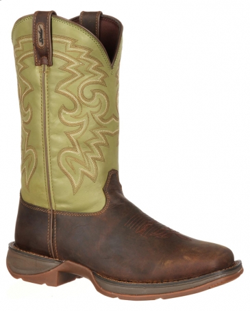 Durango® Men's Coffee & Cactus Pull-On Western Boots - Fort Brands