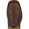 Durango® Men's Coffee & Cactus Pull-On Western Boots