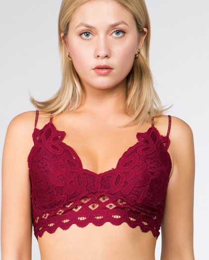 crochet lace bralette