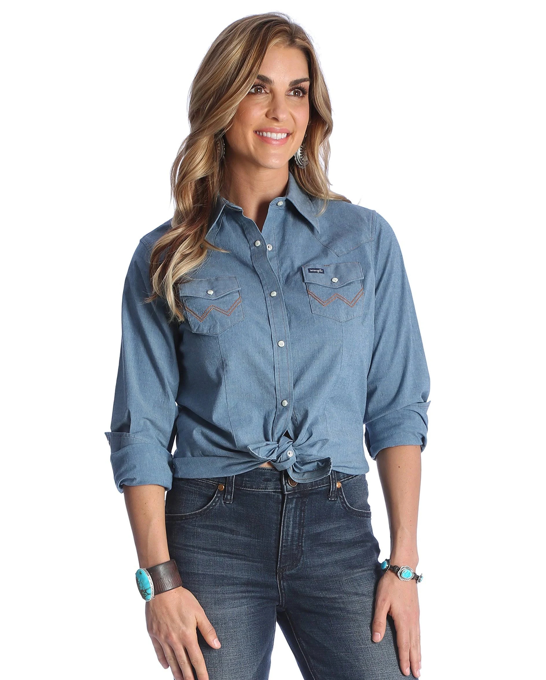Wrangler® Ladies' The JW Denim Shirt - Fort Brands