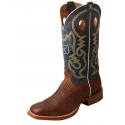 Twisted X® Men's Ruff Stock Cognac/Blue