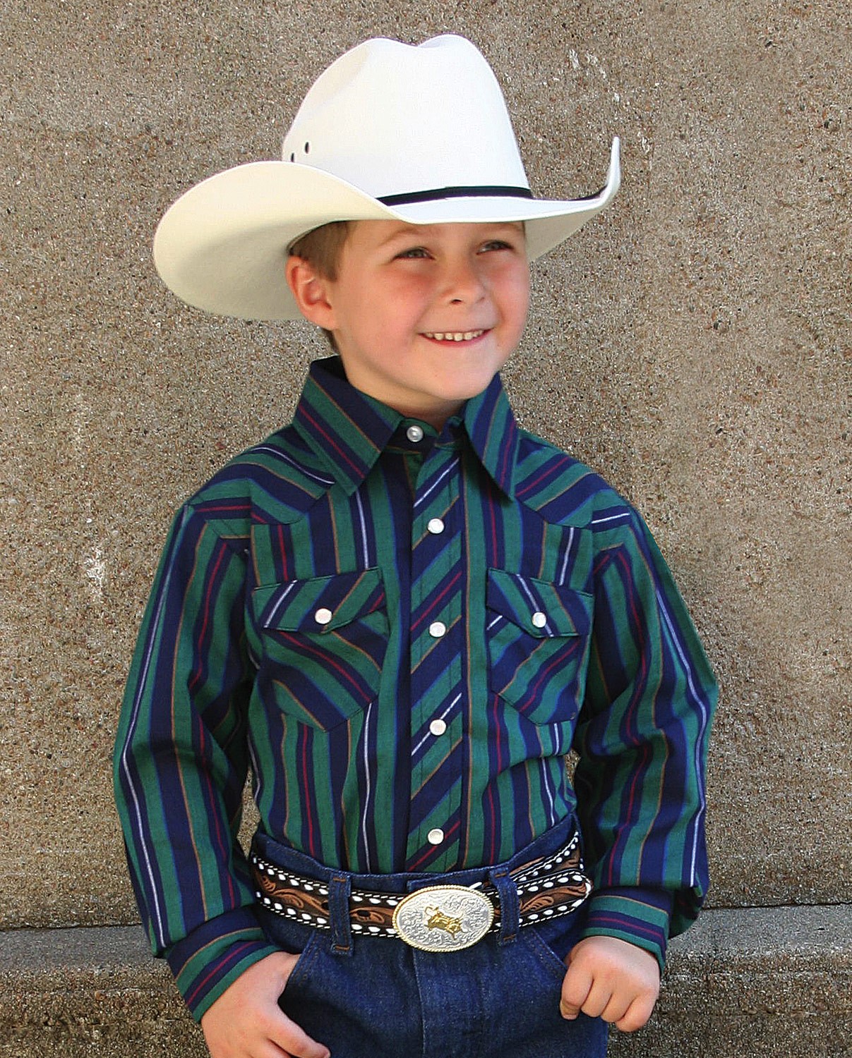 Wrangler® Boys' Assorted Western Snap Stripe Shirts - Fort Brands