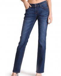 Grace in LA Ladies' Dark Plain Wash Jeans