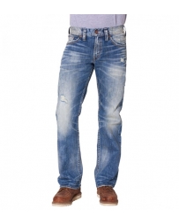 Silver Jeans® Men's Zac Medium Wash Lightly Destructed Jeans