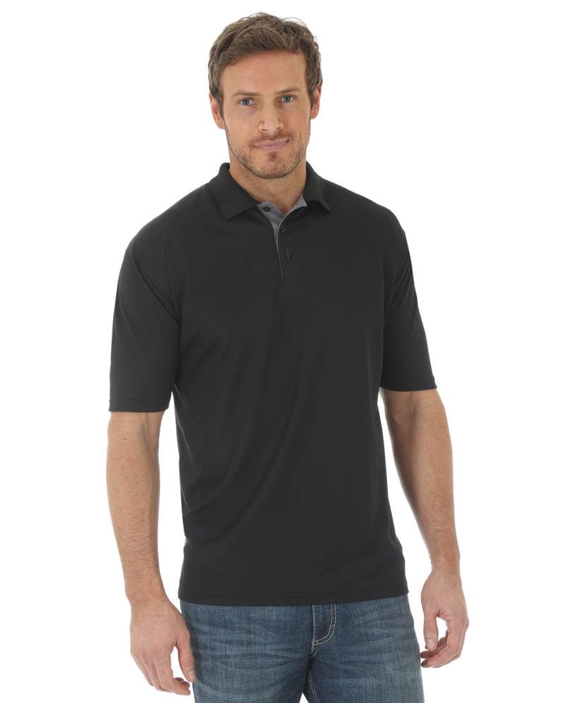 Wrangler Men's Short Sleeve Knit Polo Shirt