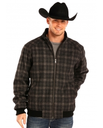 Powder River Outfitters® Men's Wool Plaid Bomber Coat