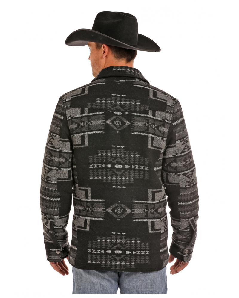 mens aztec wool jacket