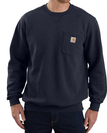 crew sweatshirt with side pockets