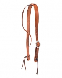 Leather Slip Ear Headstall with Cowboy Knot
