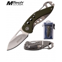 Mtech Usa Mt-1016gn Folding Knife With Waterproof Case