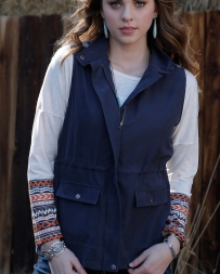 Cruel® Ladies' Aztec Back Navy Vest