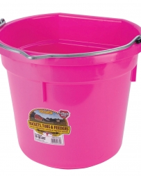 DuraFlex® 20 qt. Flatback Bucket - Hot Pink