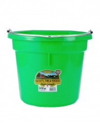 DuraFlex® 20 qt. Flatback Bucket - Lime Green