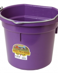 DuraFlex® 20 qt. Flatback Bucket - Purple