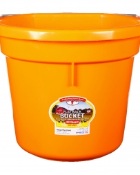 DuraFlex® 20 qt. Flatback Bucket - Orange