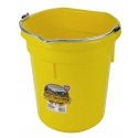 DuraFlex® 20 qt. Flatback Bucket - Yellow