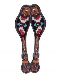 Oxbow® Mesa Tooled Beaded Spur Straps