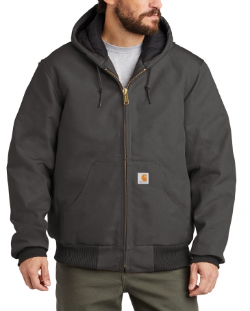 Carhartt® Men's Quilted-Flannel-Lined Duck Active Jac - Fort Brands