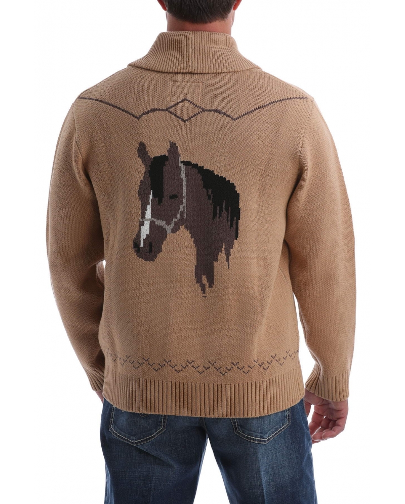 Cinch® Men's Retro Horse Cardigan 