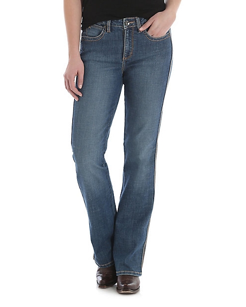 ladies slim bootcut jeans