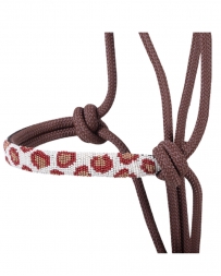 Martin Saddlery® Beaded Rope Halter - Brown Cheetah