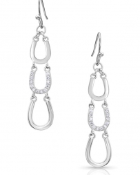 Montana Silversmiths® Ladies' Triple Horseshoe Earrings