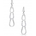 Montana Silversmiths® Ladies' Triple Horseshoe Earrings