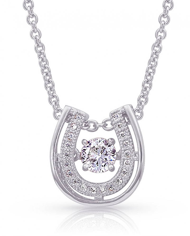 Karat Square Horseshoe Diamond Necklace at Rs 14204 in Surat | ID:  17255369691