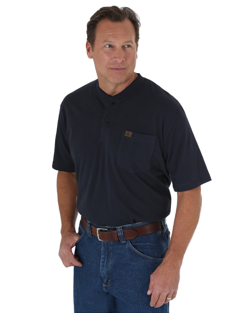 Riggs Workwear by Wrangler Men s Short Sleeve Henley Big