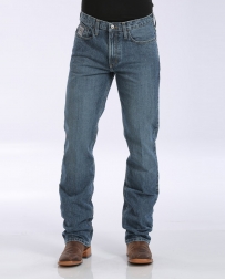 Cinch Jean Silver Label Medium Stone Mid Rise Slim Straight Leg- MB980