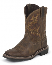 Justin® Kids' Rugged Tan Buffalo Boots - Child