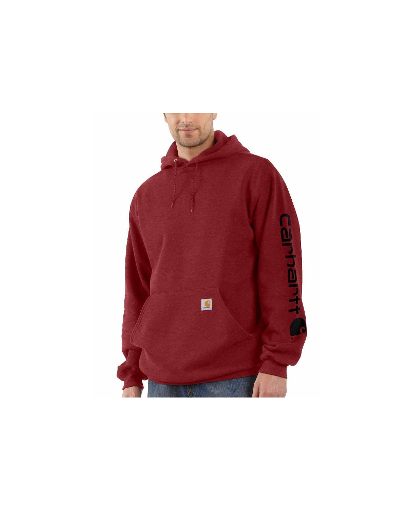 red carhartt hoodie mens