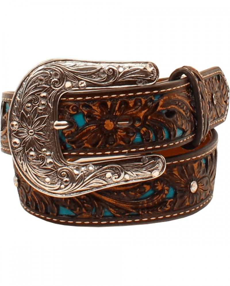 Ariat® Girls' Floral Overlay Belt - Fort Brands