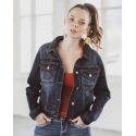 Grace in LA Girls' Denim Jacket Med Wash