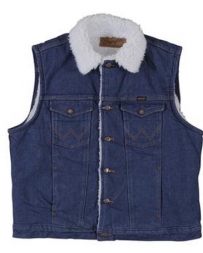 Wrangler® Men's Sherpa Lined Denim Vest