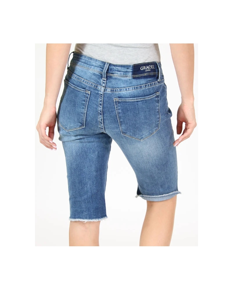 ladies denim bermuda shorts