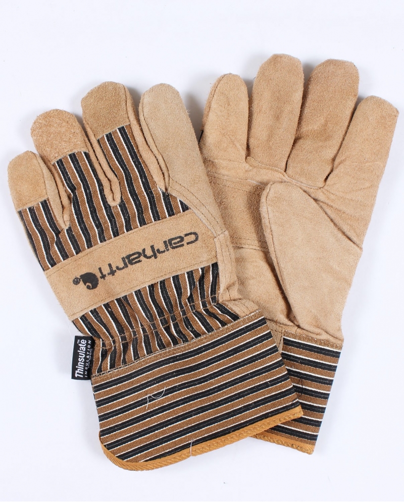 Carhartt insulated leather work hot sale gloves