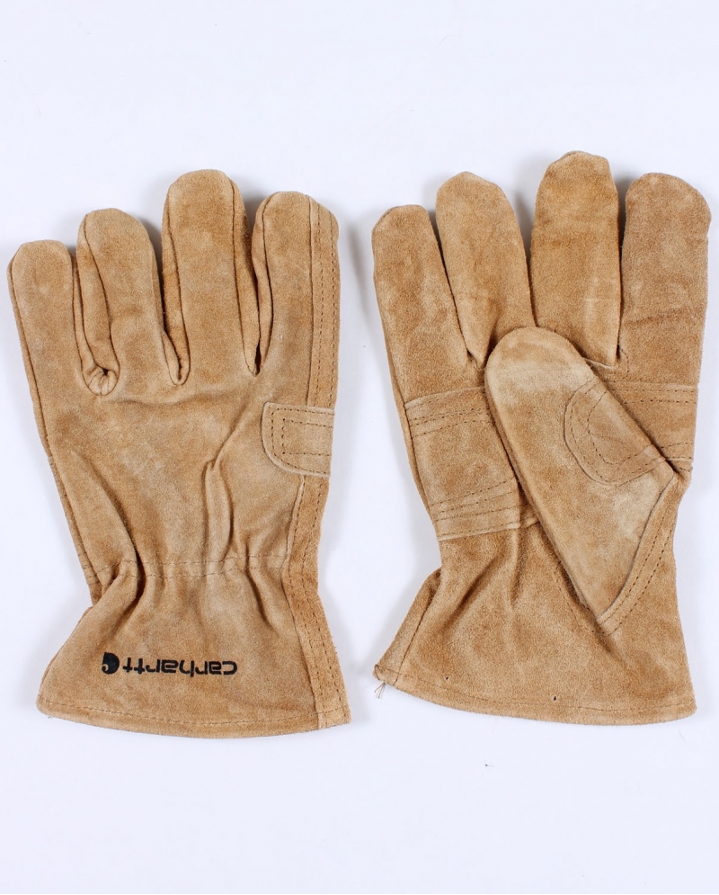 Carhartt Leather Fencer Glove for Men, Brown, Large